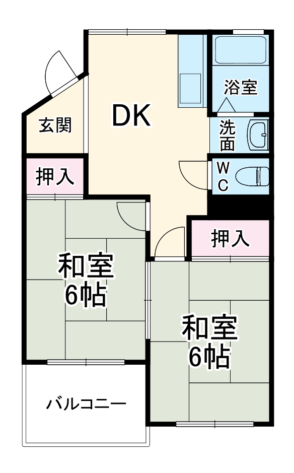 コーポ大原の間取り