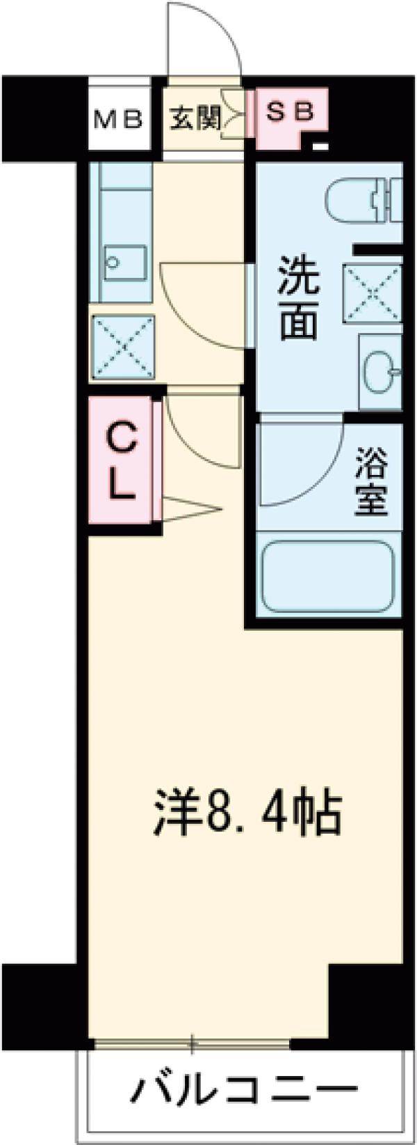 八広の完工年月(2024年6月)築の賃貸マンションの間取り