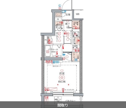 クレヴィスタ方南町Ⅱの間取り