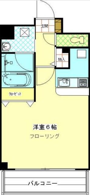 リバストーン神大寺Ⅶの間取り