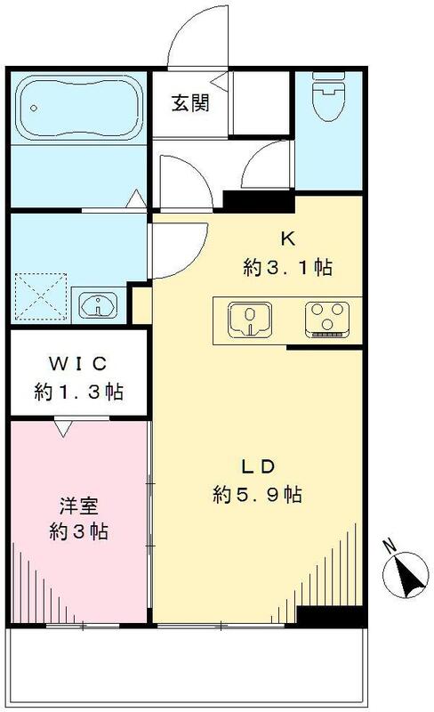 クロシェット赤塚の間取り