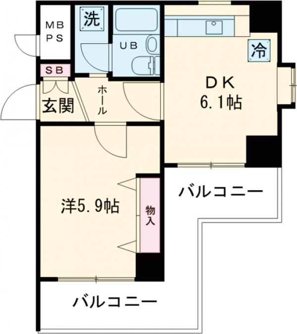 ライオンズマンション北大路の間取り