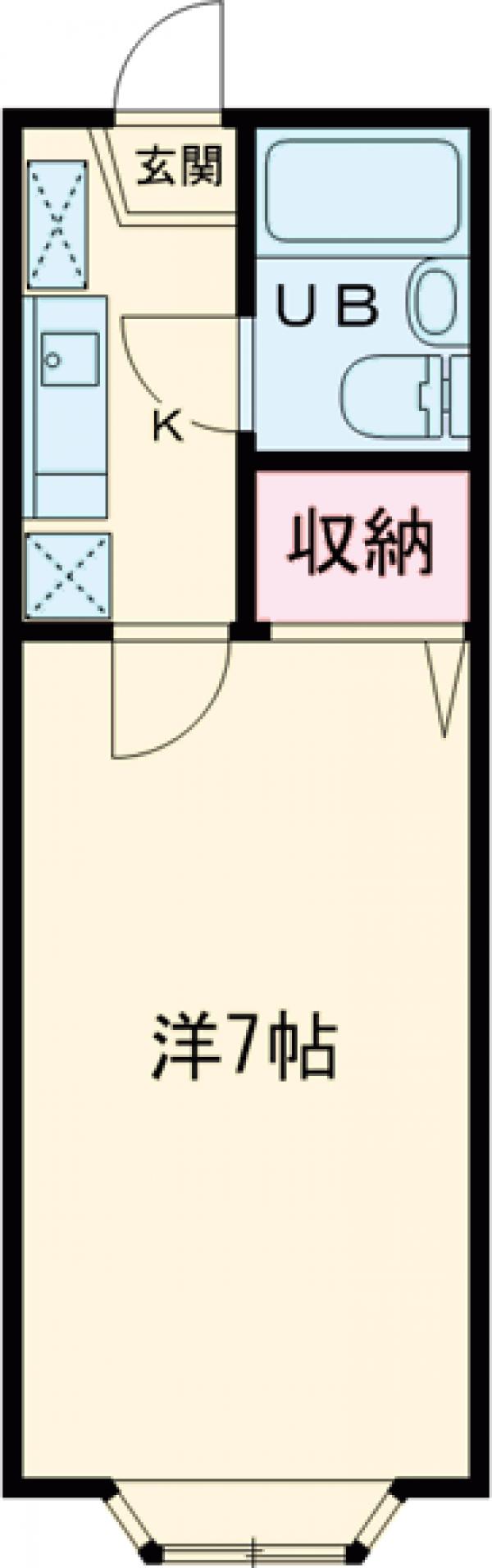 シャンブル綾瀬Hの間取り