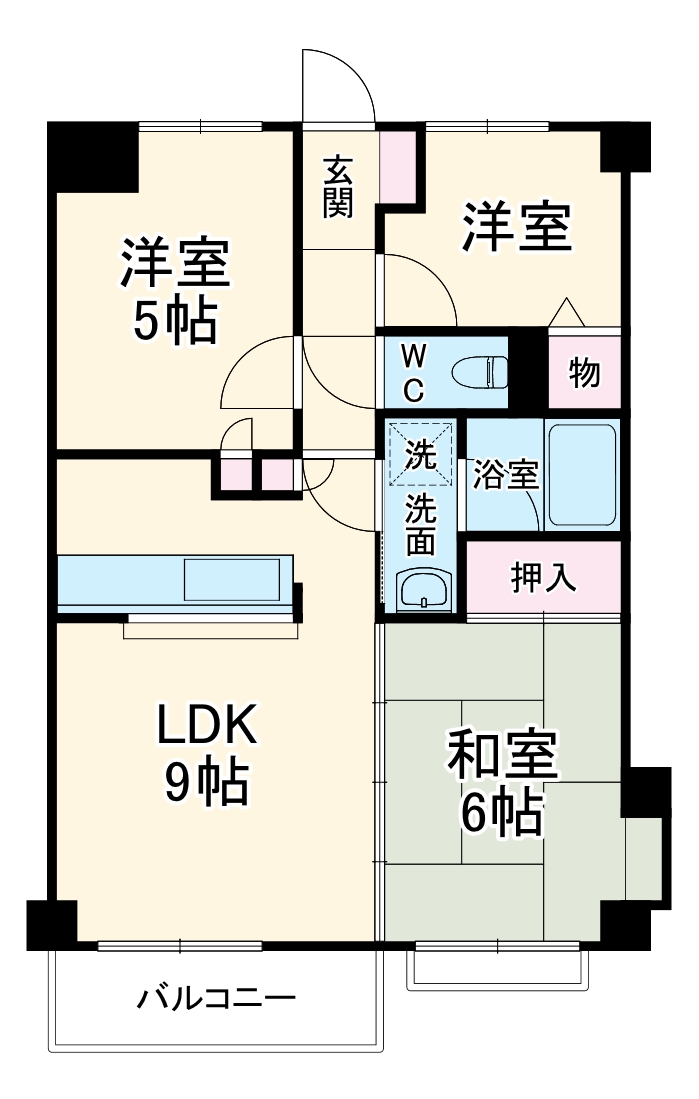 サン豊中の間取り