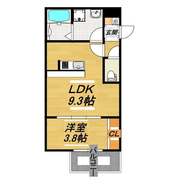 LE COCON 岩倉Ⅵの間取り