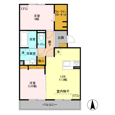 スカイハートシーの間取り