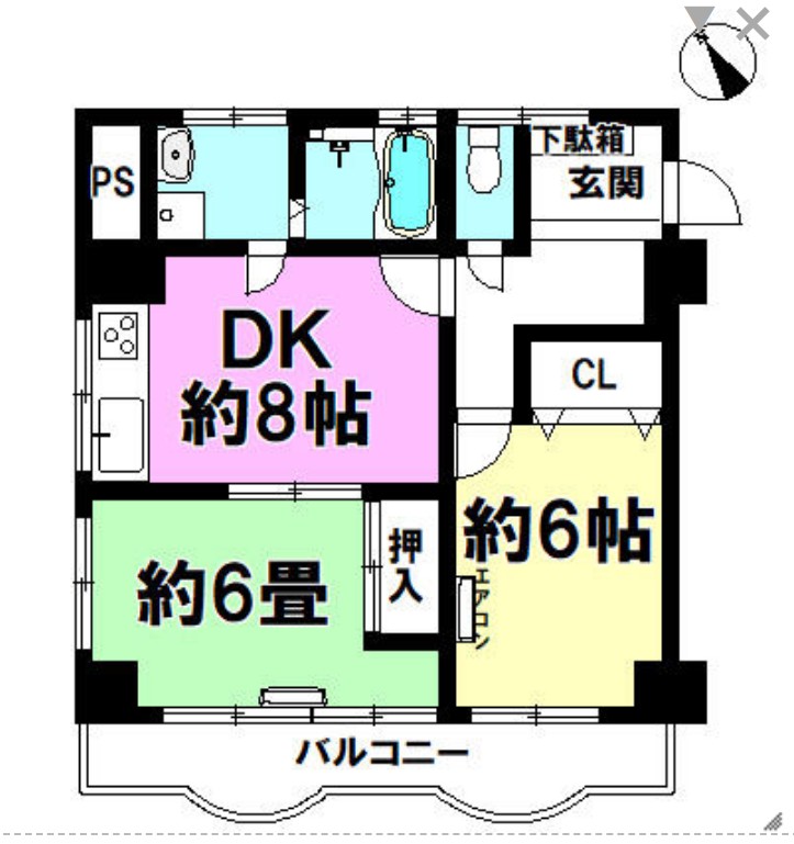 グランドヴィラアサヒの間取り