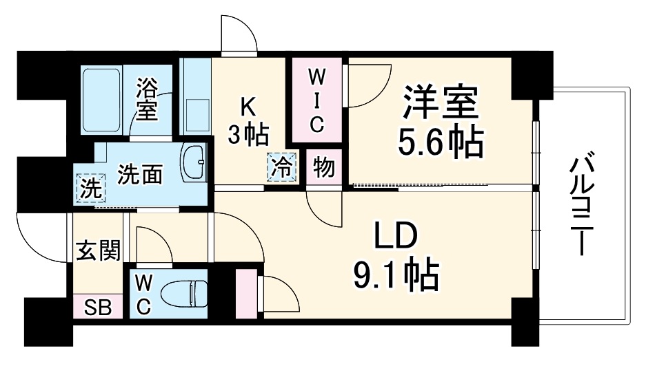 ブリリアント同心の間取り