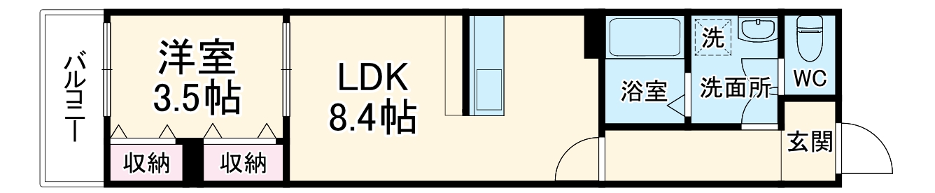 LE COCON 一宮Ⅹの間取り