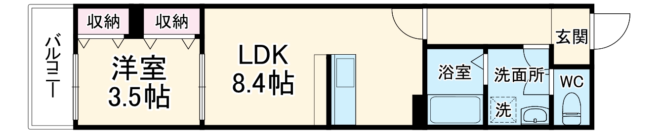 LE COCON 一宮Ⅹの間取り