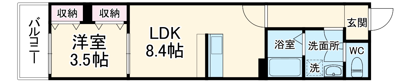 LE COCON 一宮Ⅹの間取り