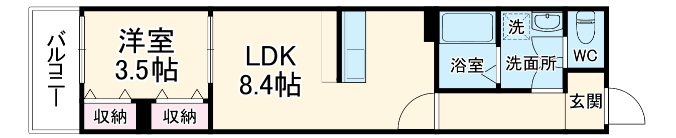 LE COCON 一宮Ⅹの間取り