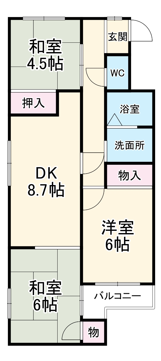 エルピス旭町の間取り