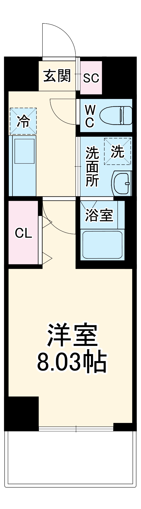 ロイヤルブルーム高鼻町の間取り