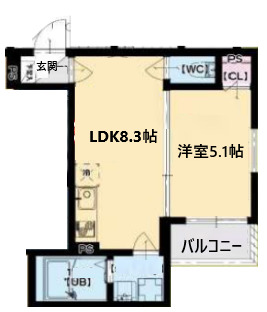 プレミア大日の間取り