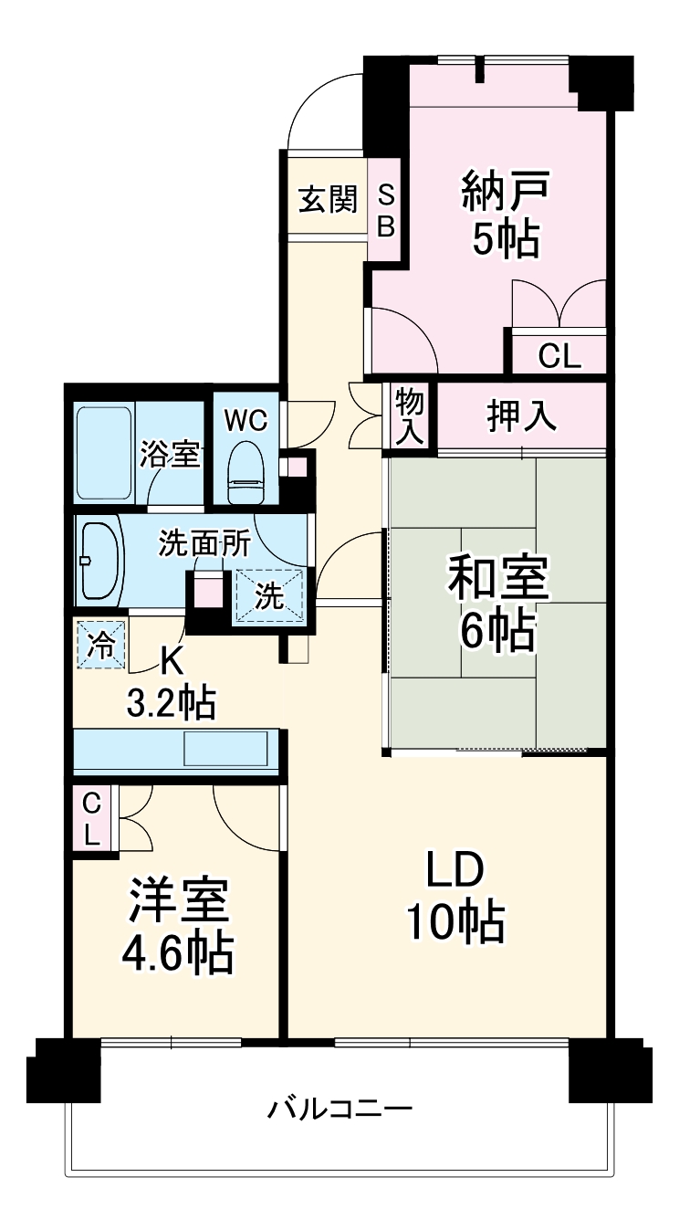 越谷南パークホームズの間取り
