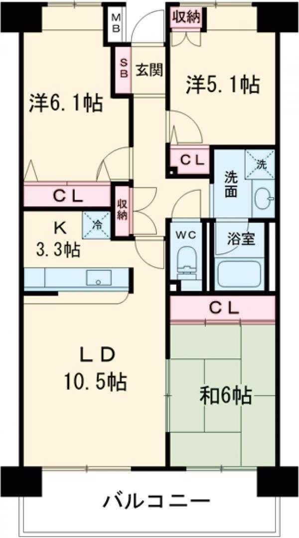 パークキューブ亀有の間取り