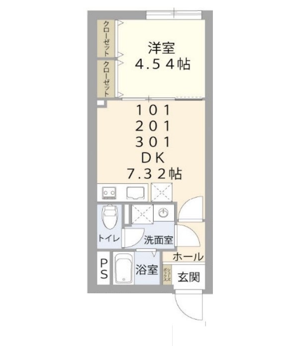 Respect Residence南台の間取り