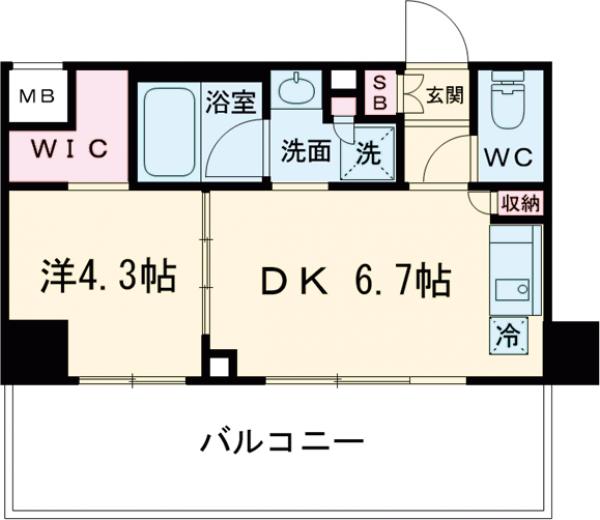 CORVAL住吉の間取り