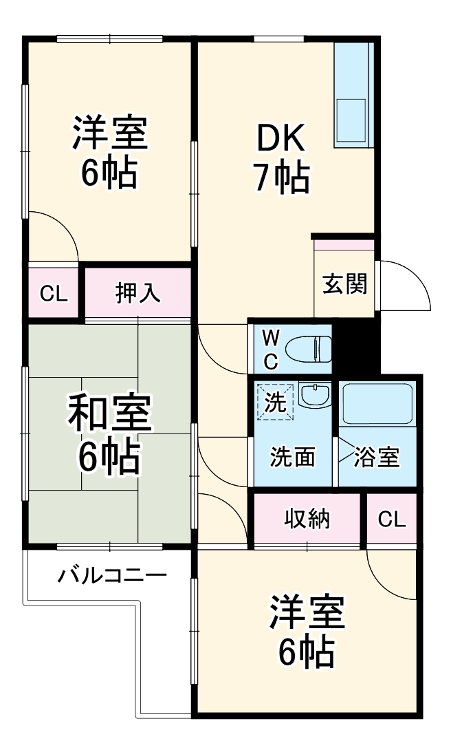 湘南ハイムの間取り