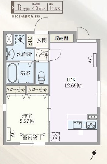 PASEO目黒Ⅱの間取り