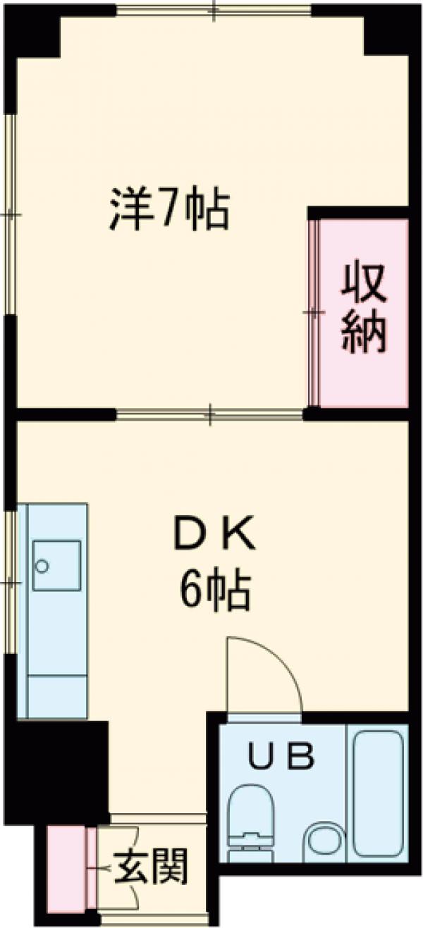 上石原の完工年月(1976年11月)築の賃貸マンションの間取り