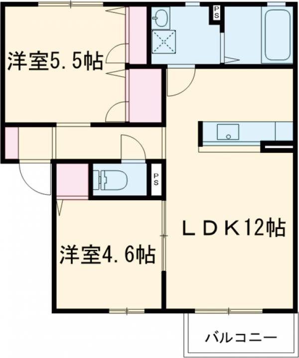 ハートレーベンAの間取り