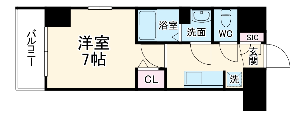 City Lux Namba South(旧ラグゼナなんば南)の間取り