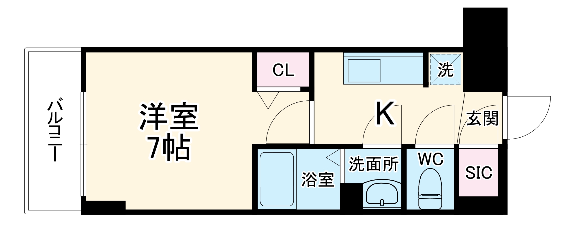 City Lux Namba South(旧ラグゼナなんば南)の間取り
