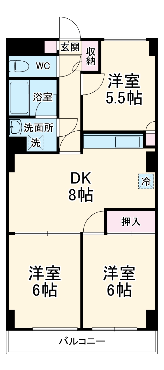プレジール井山の間取り