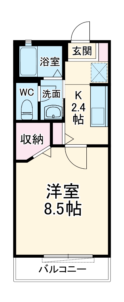 ディアス高原Ⅰ B棟の間取り