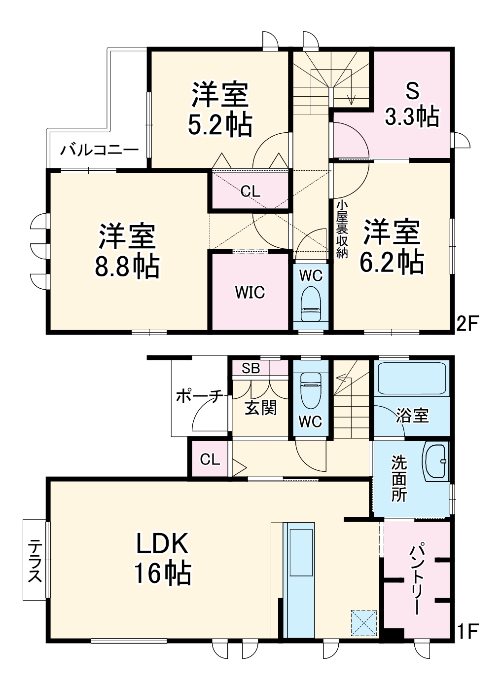 ひばりが丘戸建の間取り