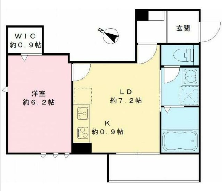 カームコートKの間取り