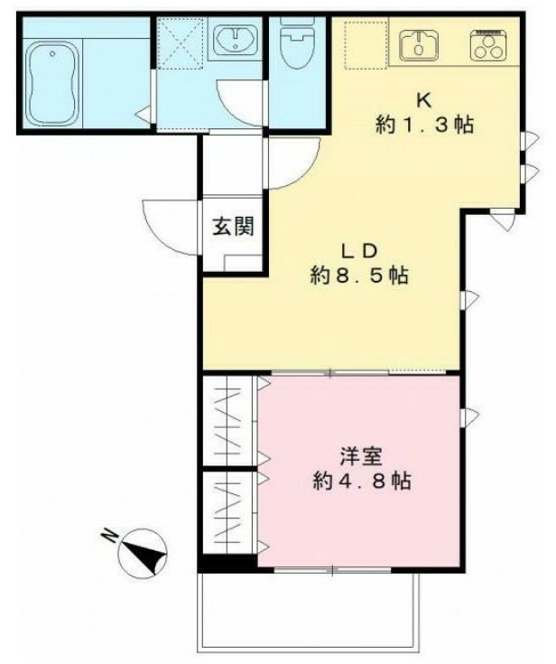カームコートKの間取り