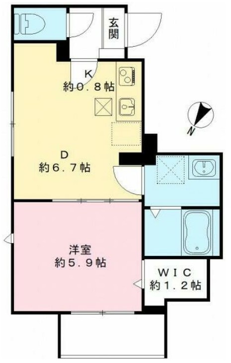 カームコートKの間取り