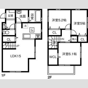 Land court 尾張旭駅Bの間取り