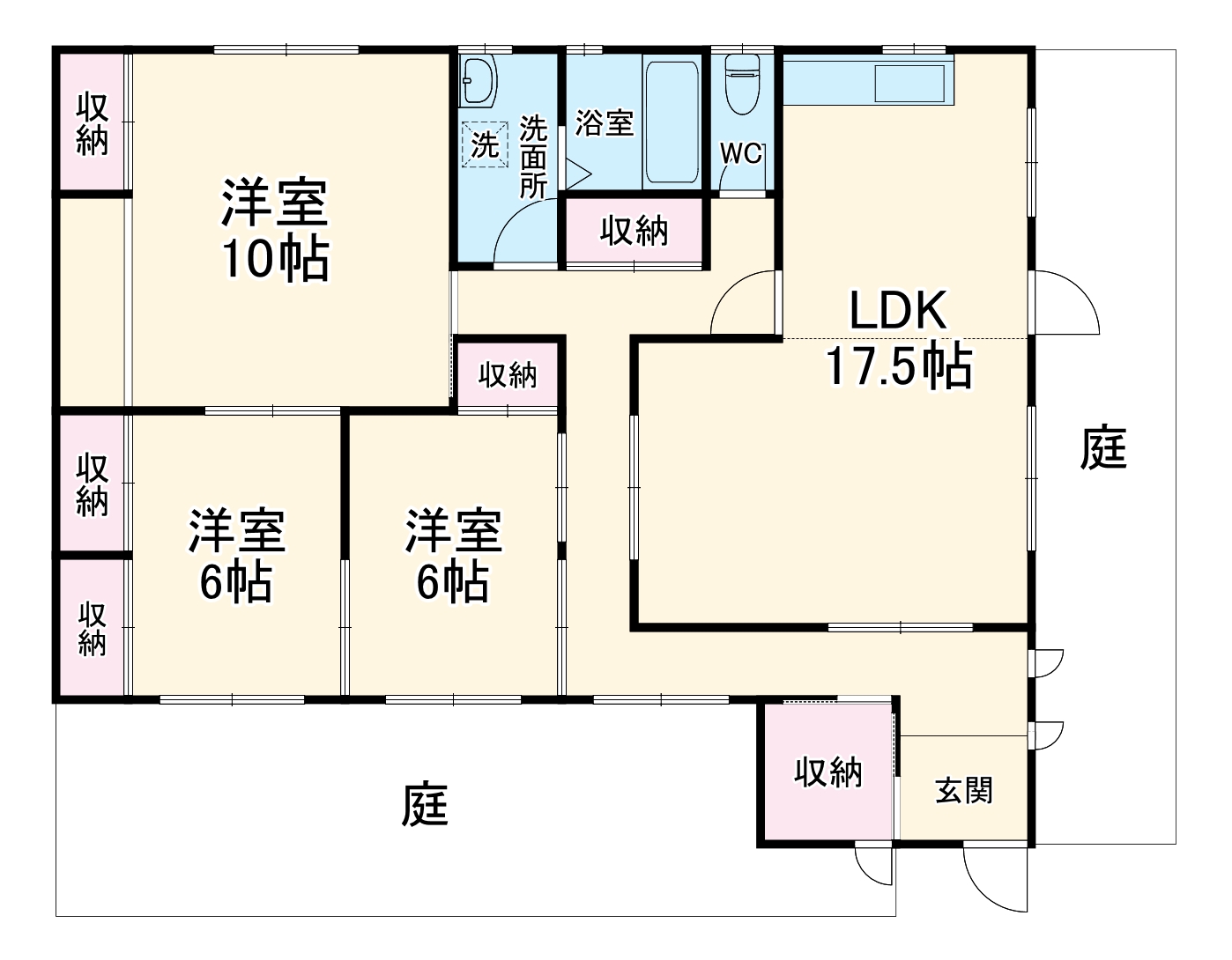 グリーンハイツヒロタカ戸建ての間取り