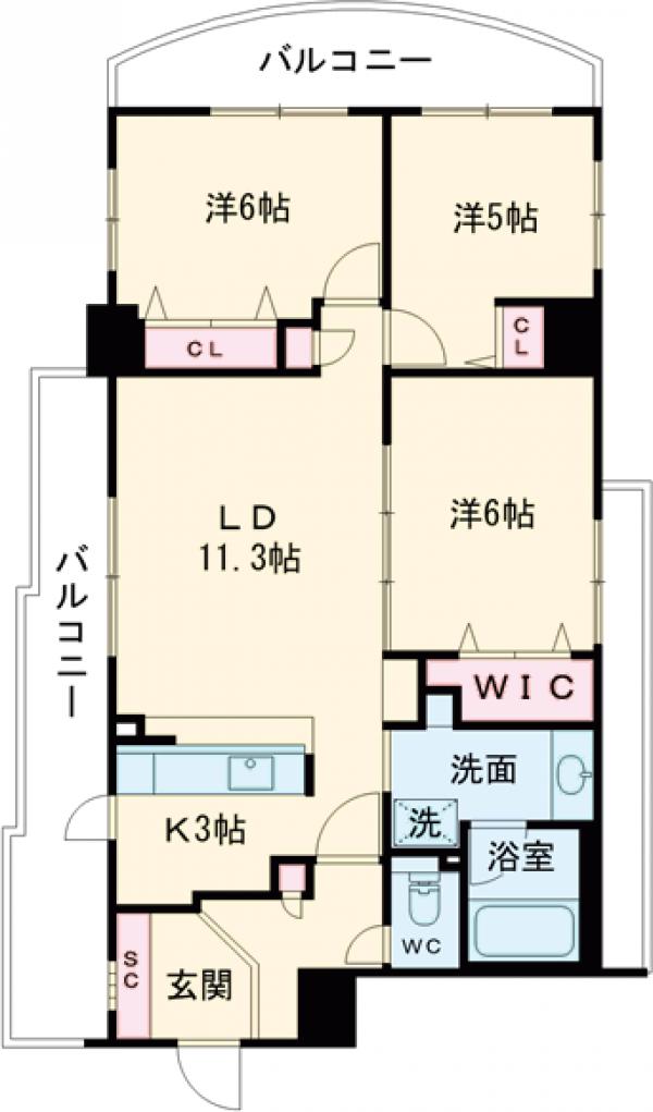 コンフォリア板橋仲宿の間取り
