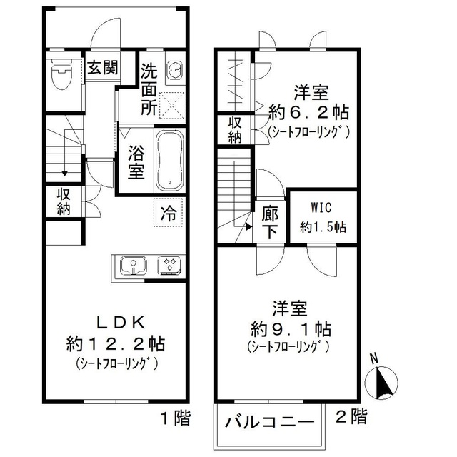パークガーデンテラス　オハナの間取り