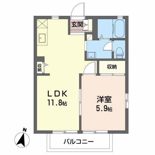 フォーデイズBの間取り