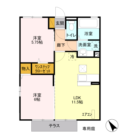 アネシス Aの間取り