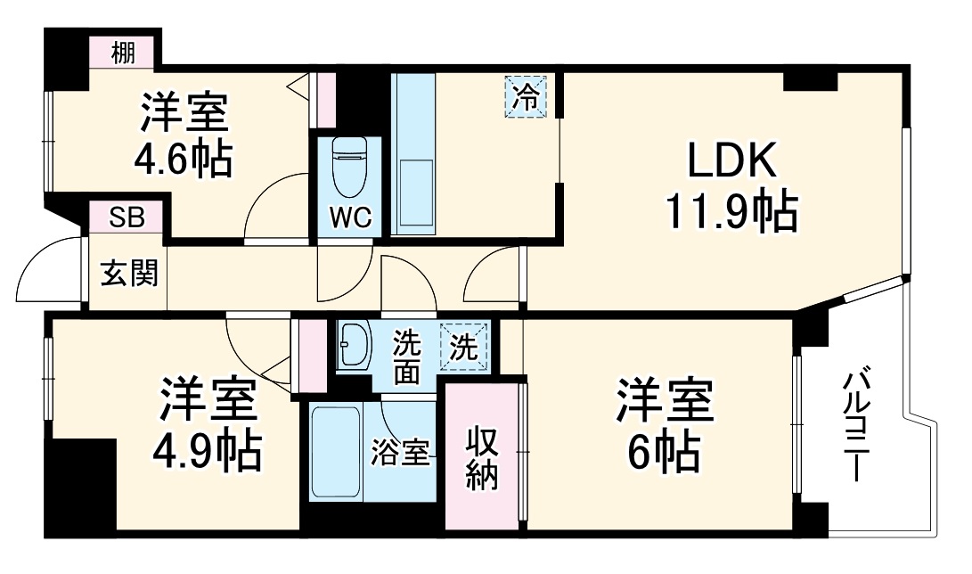 ファーストパレス与野本町の間取り