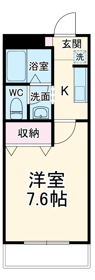 コーポ廻間の間取り