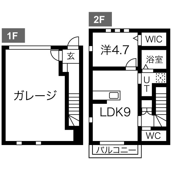 ユノアーレ ベースⅡの間取り