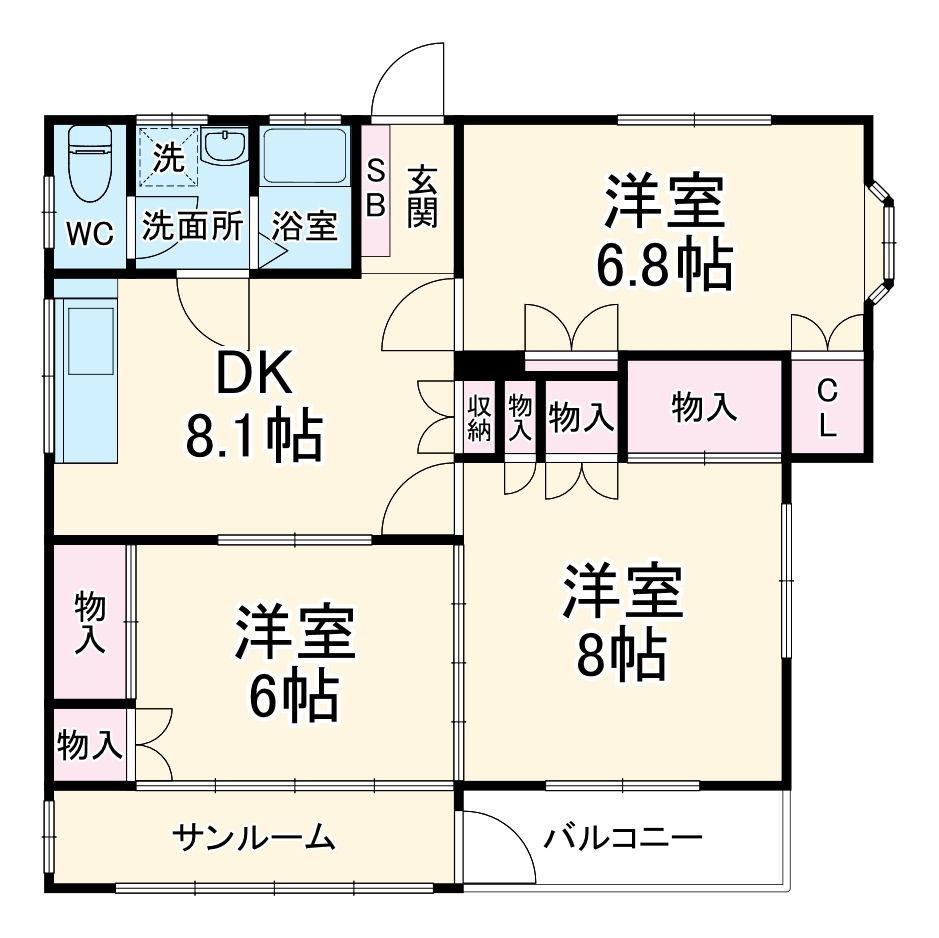 間宮分譲マンション の間取り