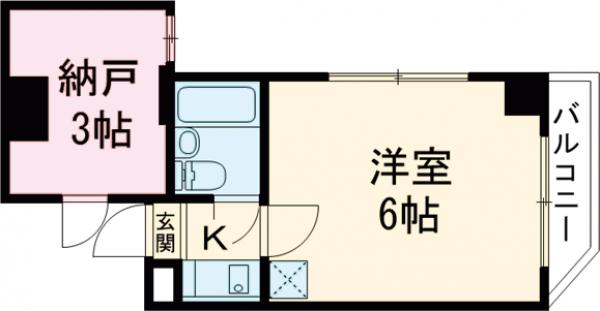 木戸坂ハイツの間取り
