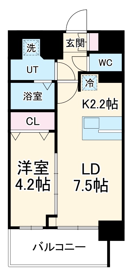 メイクスアート黒川の間取り