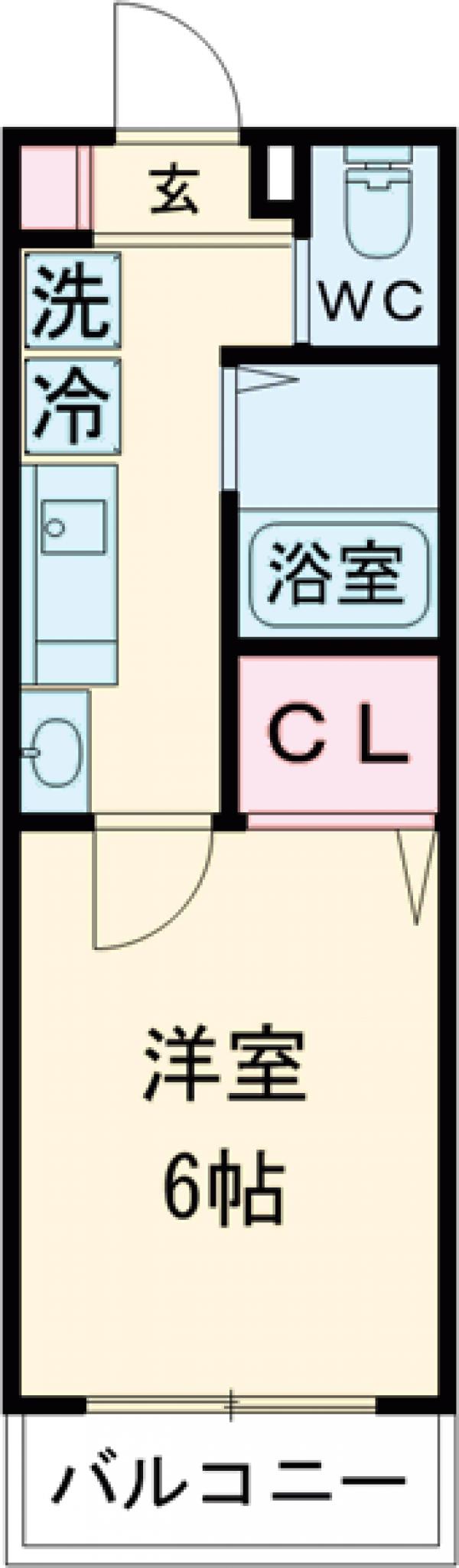 大杉の完工年月(2018年1月)築の賃貸アパートの間取り