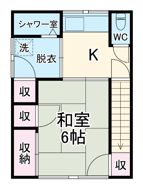 秋山アパートの間取り