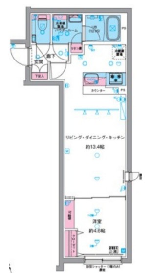 ジェノヴィア中野坂上の間取り